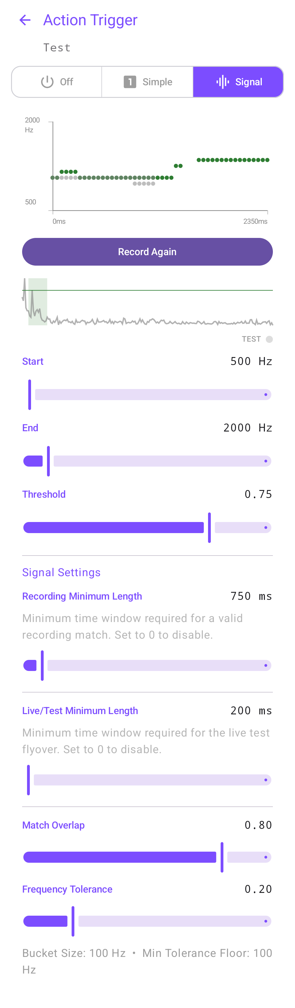 Trigger Signal - Android